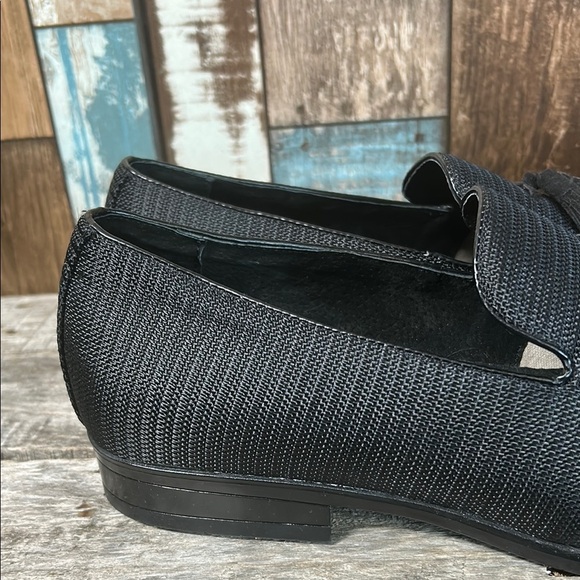 Stacy Adam’s 11.5 Black Textured Men's Loafers with tassels - Picture 6 of 16
